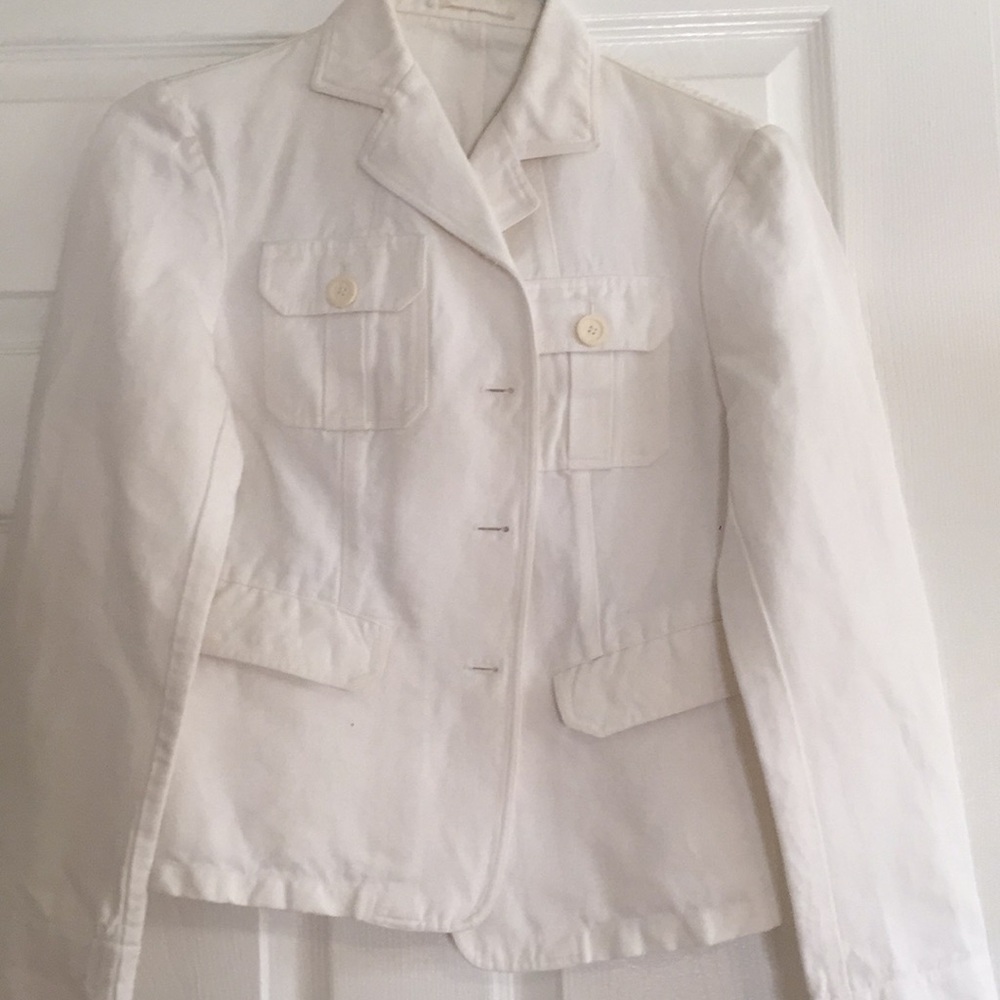 White Gucci denim blazer